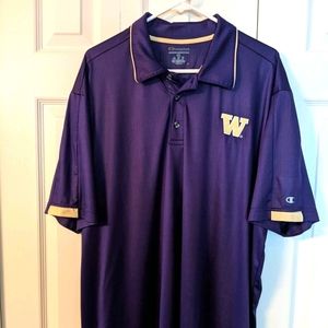 UW Huskies Mens Purple Polo Shirt